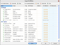 Import Data of PowerExif Editor